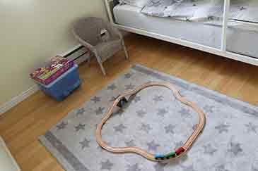 Kinderzimmer im Ferienhaus und Zimmer auf Cape Breton Island, Nova Scotia, Kanada