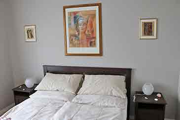 Schlafzimmer Ferienhaus und Zimmer auf Cape Breton Island, Nova Scotia, Kanada