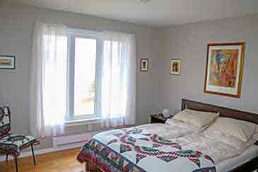 Schlafzimmer Ferienhaus und Zimmer auf Cape Breton Island, Nova Scotia, Kanada
